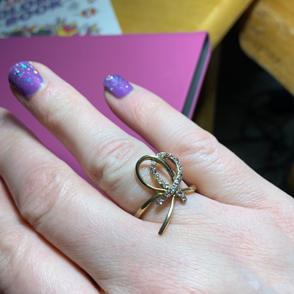 Vermeil CZ ring. Size 9.